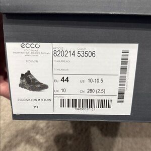 Ecco MX Low M Slip-On - Titanium Black